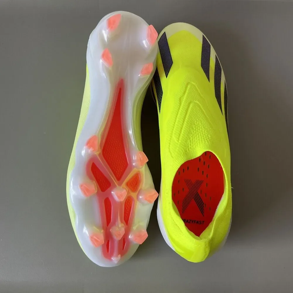Adidas Crazyfast Elite LL FG Laceless Soccer Cleats Yellow Men Sz 7.5 Wmns 8.5